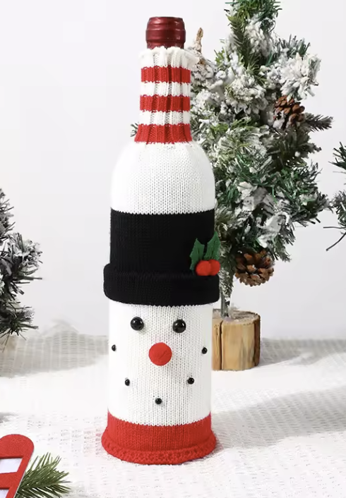 Snowman bottle cover